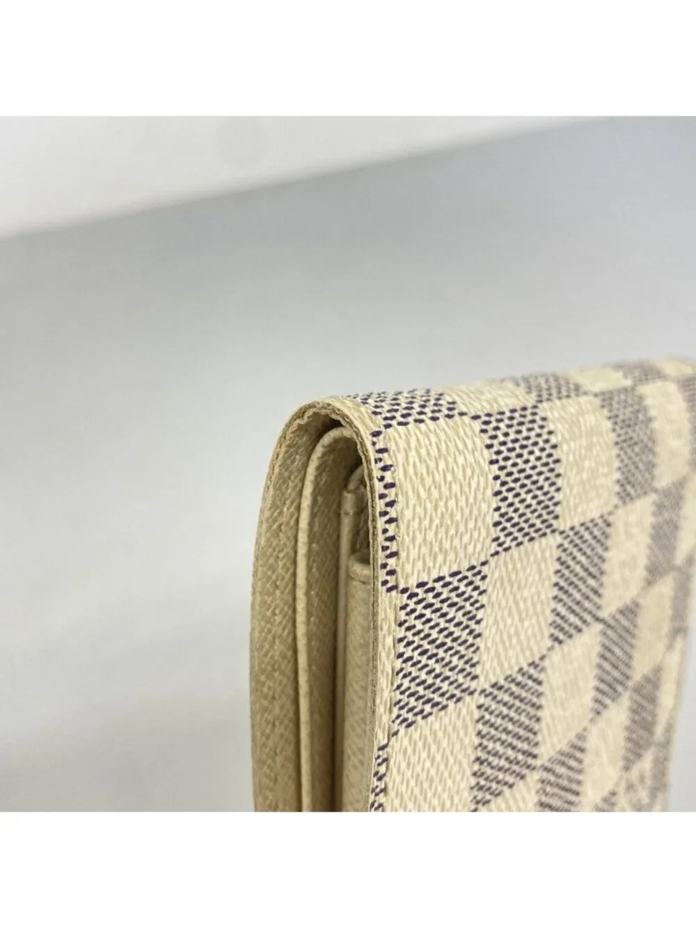 Louis Vuitton Wallet Damier Azur Portefeuille Marco White